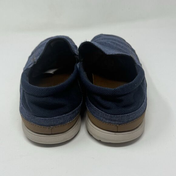 Crocs Santa Cruz Playa Shoes Mens 12 Blue Denim Brown Slip On Loafers Comfort main image 3
